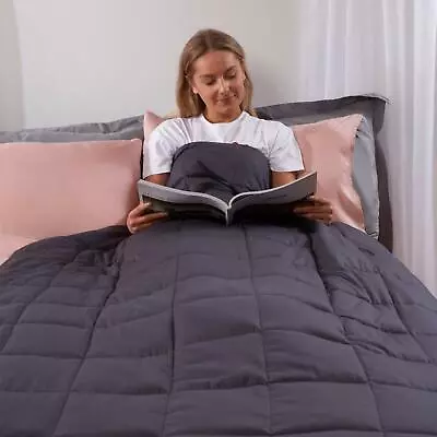 £30.99 • Buy Highams Weighted Blanket 100% Cotton Sensory Anxiety Sleep Therapy Kids / Adults