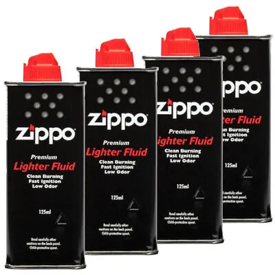 $29.95 • Buy 4x Zippo Premium Lighter FLUID Cigarette Genuine Petrol Refill 125ml