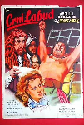 Black Swan Tyrone Power Pirate Morgan O’hara 1942 Unique Rare Exyu Movie Poster  • $669.99