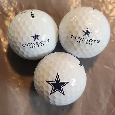  Lot(3) Dallas Cowboys Golf Club Tp5 Velocity *See Pics* (Texas) Logo Golf Balls • $15