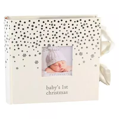 Baby's 1st Christmas Photo Album - Holds 80 6x4  Photo's - Stars / Snowflakes • £15.43