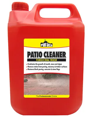 £11.95 • Buy Patio Cleaner Fungicidal Wash Mould Algae Moss Killer Drive Decking 5l