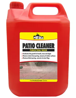 £11.95 • Buy Patio Cleaner Fungicidal Wash Mould Algae Moss Killer Drive Decking 5l