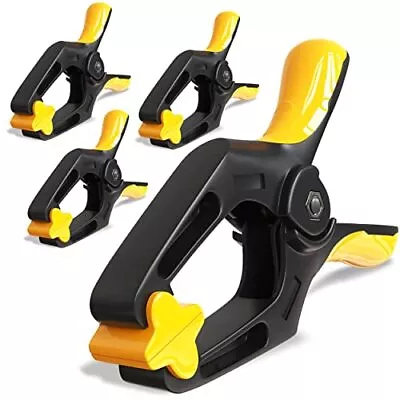 4 Pack 6 Inch Heavy Duty Spring Clamps Large Plastic Clamps For Backdrop Art • $18.99