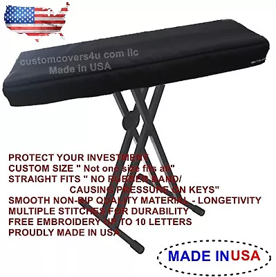 $29.87 • Buy Roland V-Synth 61KEYS Synthesizer KEYBOARD CUSTOM FIT DUST COVER + EMBROIDERY 