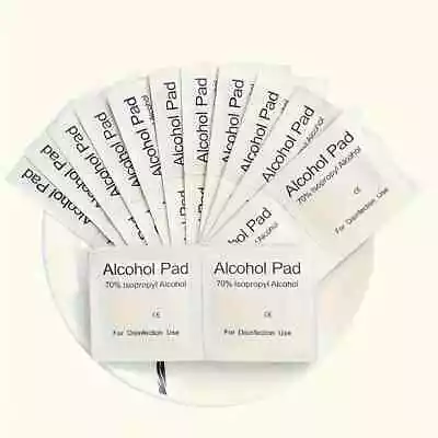 Alcohol Wipes Pads  Swabs Skin  Piercing Tattoo Screen  70% Isopropyl 1-100 Pcs • $4