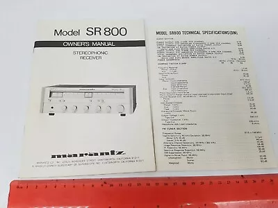 Marantz Model SR 800 Owners Manual • $16.96