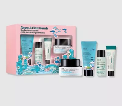 Belif Aqua & Cica Bomb HYDRATION Oasis Gift SET Facial CLEANSER TONER CREAM Bomb • $26.99