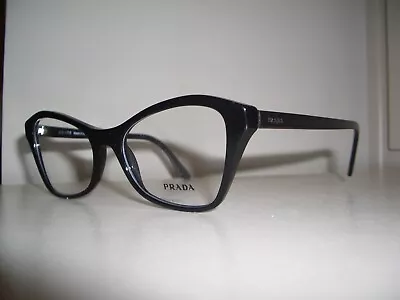 Prada Optical Frame Pr11xv Color 1ab101 Shiny Black Size 5117-145 Msrp $279 • $55