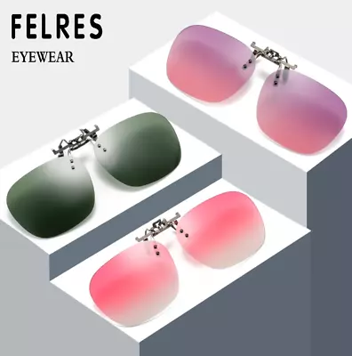 Clip On Flip Up Polarized Sunglasses For Men Women Outdoor Driving Glasses Hot  • $9.39