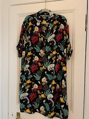 Plus Size Womens Viscose Shirt Dress Size 20-24 Global Mandala Co • £1.99