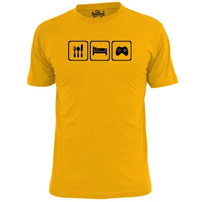 Mens Eat Sleep Game T Shirt Gaming Console Retro • £9.99