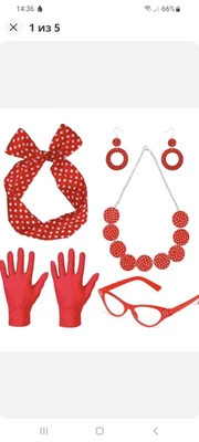 £1.60 • Buy Set Polka Dot Accessories Set 