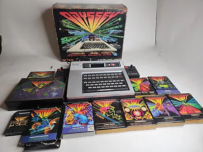 Magnavox Odyssey 2 Console Complete W/ Original Box + 10 Games And Accessories • $249.99