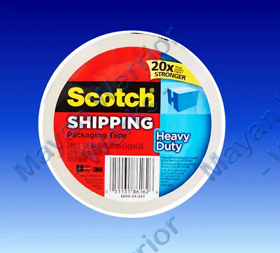 2 Rolls 3M Scotch Shipping/packaging Tape Heavy Duty 1.88 Wx164'L Clear 3  Core • $9.99