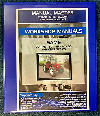 £39.99 • Buy Same Explorer Tractor Workshop Manual - FULLY PRINTED - FREE NEXT DAY DELIVERY