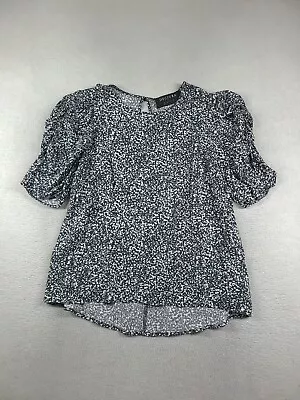 Decjuba Top Blouse Short Sleeve Womens Basic Size 8 Adult Casual Relaxed • $15