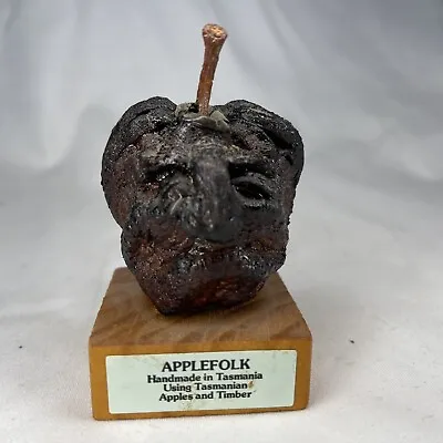 Vintage Applefolk Handmade Carving From Tasmania Using Apples And Timber 70-80s • $11.56