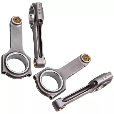 4pcs 5140 Steel Connecting Rod Conrods For Honda Civic CRX D16 D16A D16Y7 137mm • $253.56