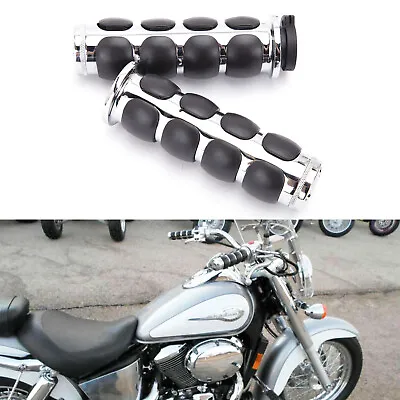For Honda VTX1800R VTX1800C VTX1300C 1  25mm Motorcycle Handle Bar Hand Grips • $35.27