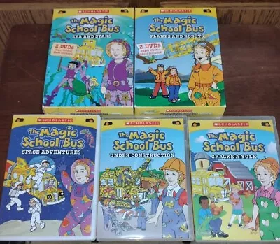 The Magic School Bus Lot Of 7 DVDs Educational Adventures With Mrs Frizzle  • $19.99