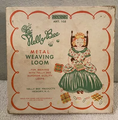 Vintage Nelly Bee Metal Weaving Loom And Contents Art 102 • $6.98