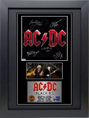 AC/DC Mounted Signed Autograph Presentation . Inc Free Gift. • £10