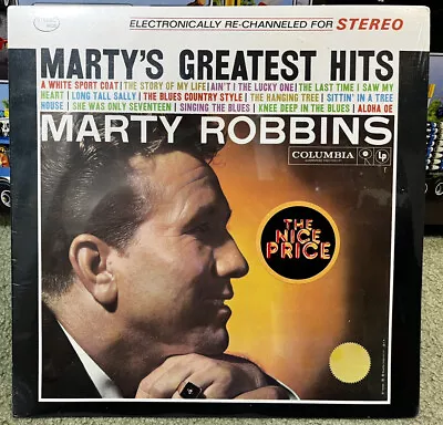 Sealed ! 1959 MARTY ROBBINS - MARTY'S GREATEST HITS RECORD LP VINYL Shrinkwrap • $49.95