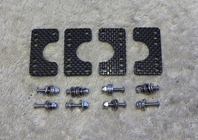 Tamiya Clodbuster Carbon Fibre Lower 4 Link Mounts (clod/bullhead) • £20