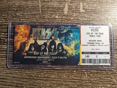 KISS: End Of The World Tour - Custom Memorabilia Concert Tickets - • $12