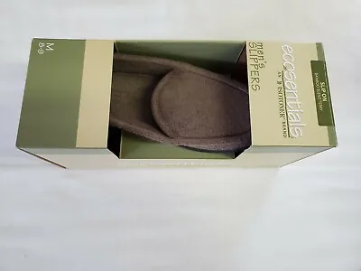 Isotoner Ecosentials BAMBOO Mens Slippers Bronze Sz 8-9 M ~ NEW! • $15