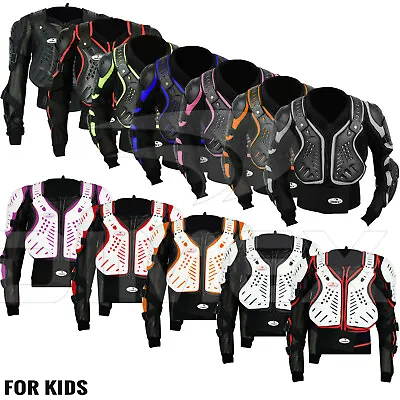 Kids Junior Motorcycle Spine Protector Guard Child Jacket Motorbike Body Armour • $32.82