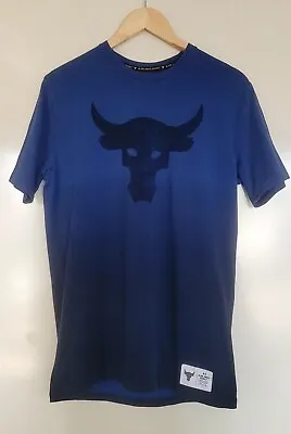 Under Armour Blood Sweat Respect Project Rock Tshirt Ombre Blue Size M Loose Fit • $20