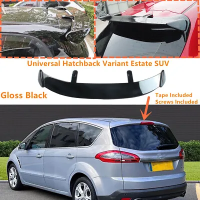 Fit For 2010-2014 Ford S-Max WA6 Black Rear Window Roof Spoiler Wing Universal • £69.99