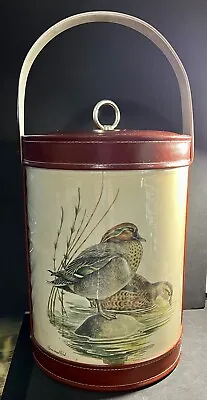 $35 • Buy Vintage HARD TO FIND! Georges Briard USA Signed-GWT Ducks-TALL Ice Bucket