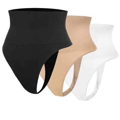 UK Magic Knickers High-Waisted Pull Me Hold In Tummy Control Thong Panty Shaper  • £8.99