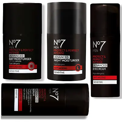 No7 Men Protect Perfect Intense Advanced DAY CREAM/ NIGHT/ Serum/ EYE Cream 1/2 • £14.99