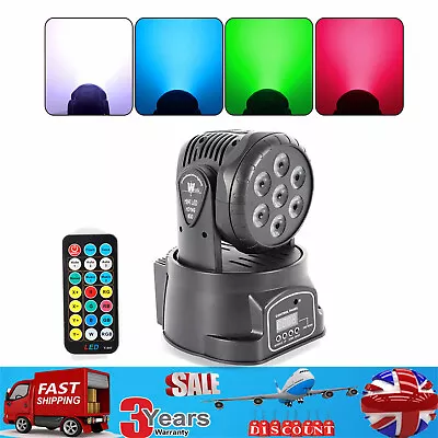 £42.75 • Buy DMX-512 RGBW LED Stage Spot Light Mini Moving Head Lighting Party Disco DJ 105W