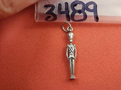 £18.47 • Buy Sterling Silver 3D 30x5mm Nutcracker Toy Soldier Christmas Charm!
