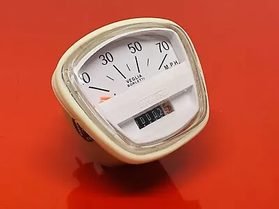 Lambretta Sx150 Sx200 Italian Veglia Borletti White Faced 70 Mph Speedometer • $56.85