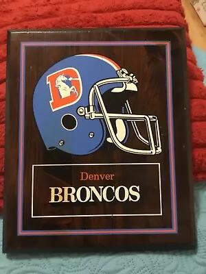 Denver Broncos Wall Plaque/floyd Littlejohn Elwaydan Reevesmile High Stadium • $25