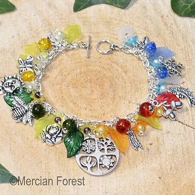 The Four Seasons Bracelet - Pagan Jewellery Spring Summer Autumn Winter • £15