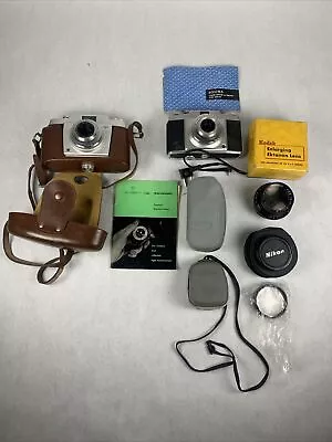 Lot Of Vintage Photography Cameras Lenses Exposure Meter Kodak Agfa Nikon  • $9.99