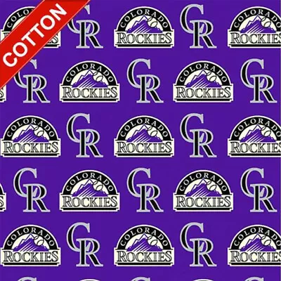 Colorado Rockies MLB Cotton Fabric - 58  Wide - Sold By The Yard & Bolt • $55.80