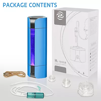 Portable Hydrogen RichWater Rechargeable Ionizer Generator Bottle Water Purifier • $119.98