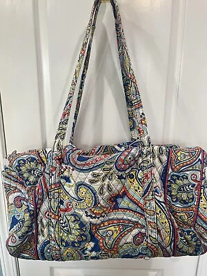 Vera Bradley Large Travel Duffle Bag Style Marina Paisley • $25