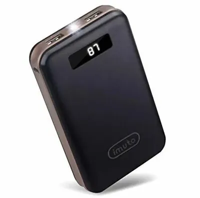 Imuto 20000mAh Compact Portable Charger Power Bank External Battery 2*USB Port • £30.90