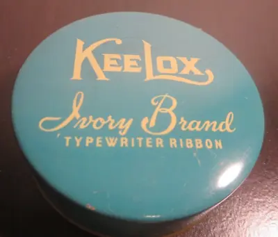 Vintage KeeLox TEAL COLOR  Tin Typewriter Ribbon Box Advertising Collectable • $5
