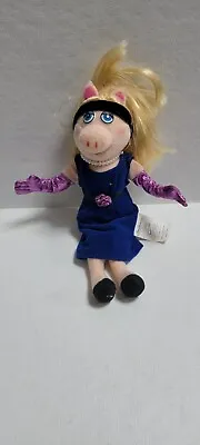 Jim Henson Muppets Miss Piggy 2004 Sababa Toys Plush Doll  Blue Dress 9  • $14.99