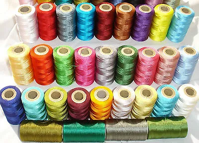 25 Embroidery Machine Thread For Brother Janome Juki - 25 Diff Colors Great Item • £12.89